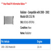 Radiator - Compatible with 2000 - 2002 Mazda 626 2.5L V6 2001