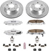 K1568-26 Rear Z26 Carbon Fiber Brake Pads with Drilled & Slotted Brake Rotors Kit