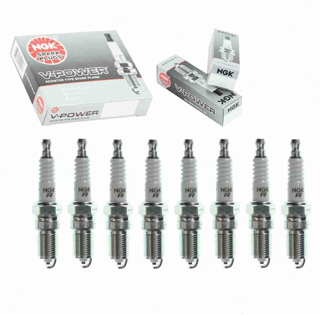 8 Pc NGK V-Power Spark Plugs Compatible with Mazda B2300 2.3L L4 1994-1997
