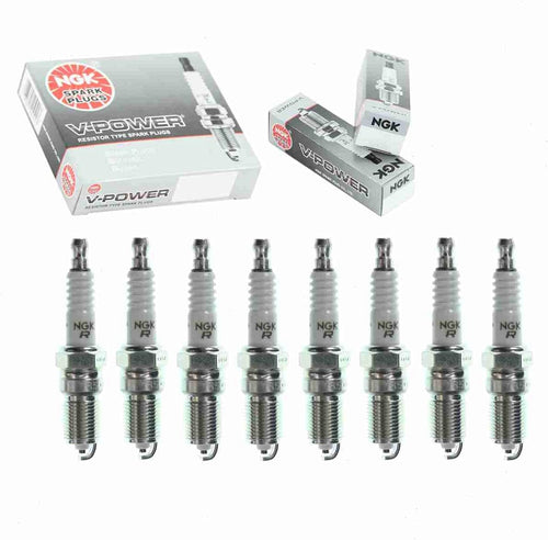 8 Pc NGK V-Power Spark Plugs Compatible with Mazda B2300 2.3L L4 1994-1997