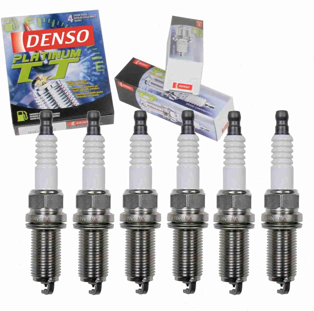 6 Pc DENSO Platinum TT Spark Plugs Compatible with Nissan Xterra 4.0L V6 2005-2015