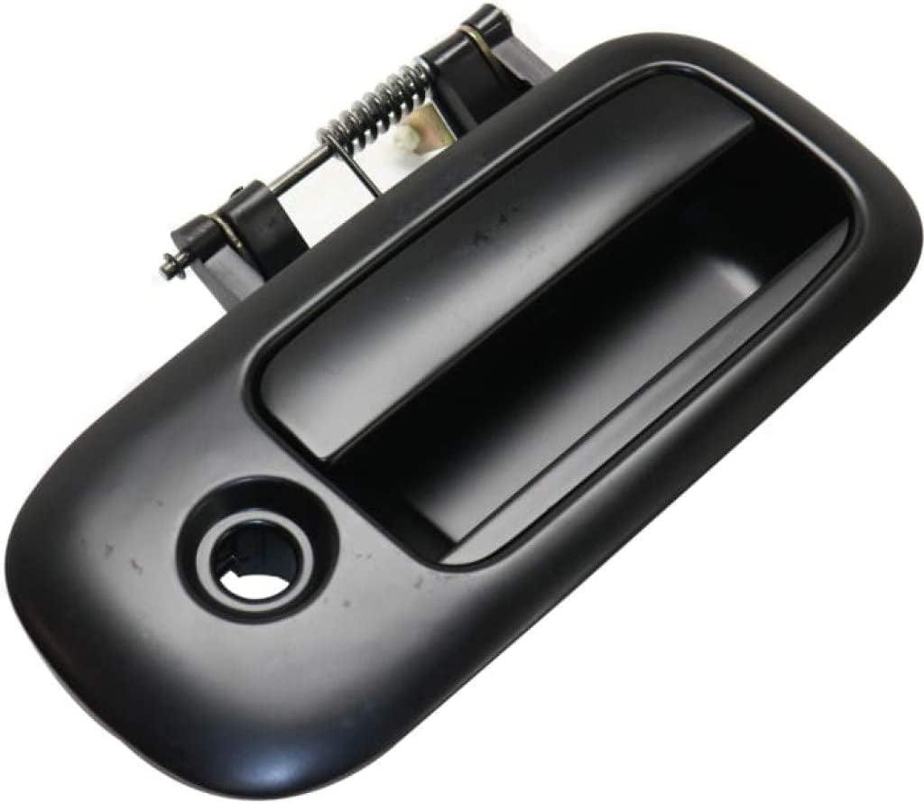 For Chevy Express 1500 Exterior Door Handle Rear Passenger Side - Side Sliding Door Smooth Black 2010-2014 | with Key Hole| Trim: Base/Ls/Lt