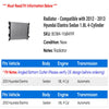Radiator - Compatible with 2012 - 2013 Hyundai Elantra Sedan 1.8L 4-Cylinder