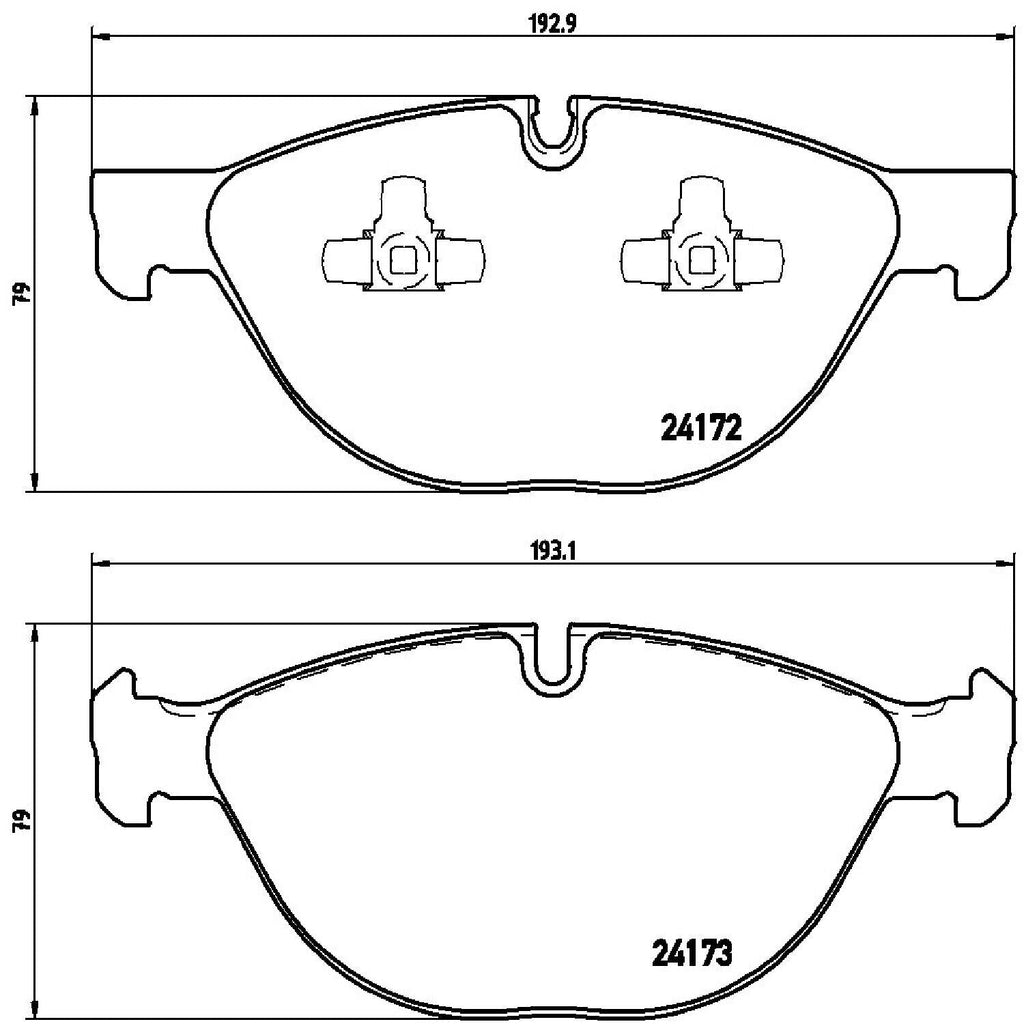 Brembo Front Disc Brake Pad Set for BMW (P06058)