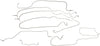 Brake Hydraulic Line Kit for Silverado 3500 Classic+More 919-255