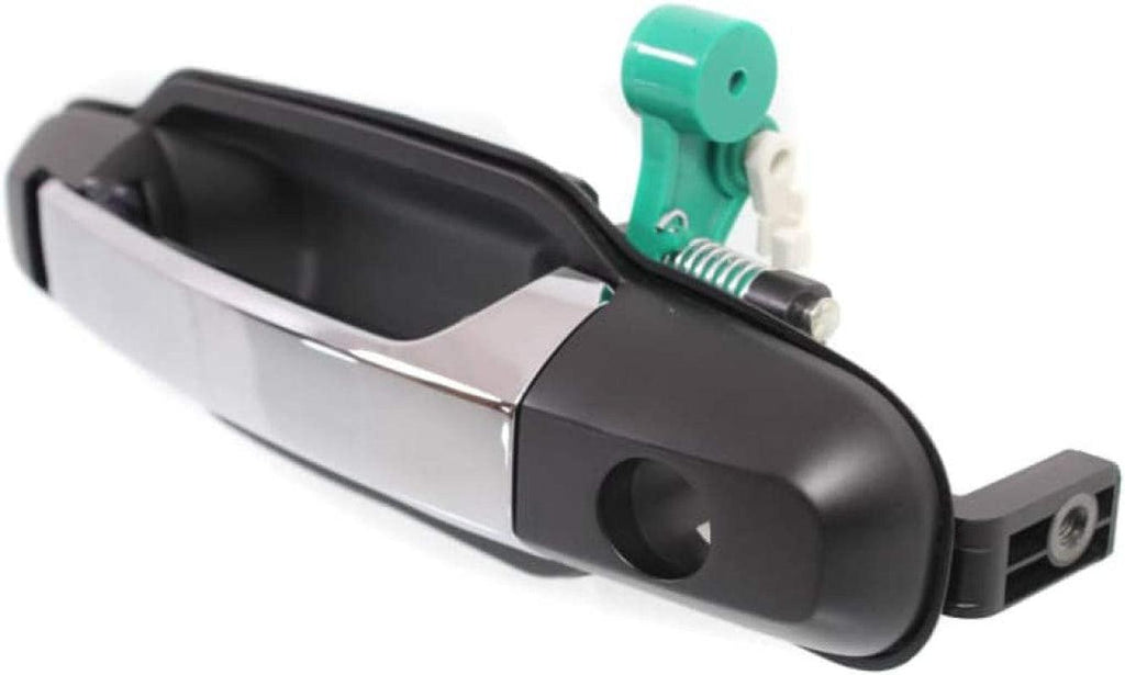 for Kia Sorento Exterior Door Handle Front, Driver Side Primed Bezel with Chrome Lever (2003-2009) | with Key Hole | Trim: EX | KI1310112 | 826503E021XX