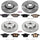 KOE5708 Autospecialty Front and Rear Replacement Brake Kit-Oe Brake Rotors & Ceramic Brake Pads