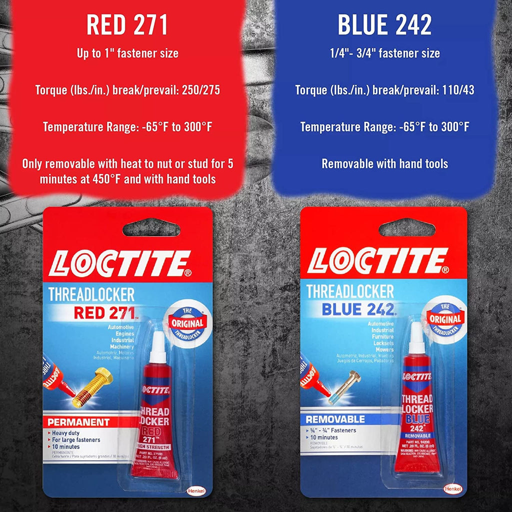 Loctite Threadlocker Red 271 Red 0.2 Fl Oz, 1 Tube