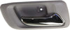 For Honda Accord Interior Door Handle Rear, Passenger Side Gray Bezel with Chrome Lever (1998-2002) | Trim:All Submodels | HO1353104 | 72620S84A01ZB