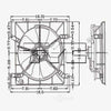 TYC 600050 Honda Accord Replacement Radiator Cooling Fan Assembly Fits 1988 Mazda 323