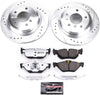 K3002-26 Rear Z26 Carbon Fiber Brake Pads with Drilled & Slotted Brake Rotors Kit