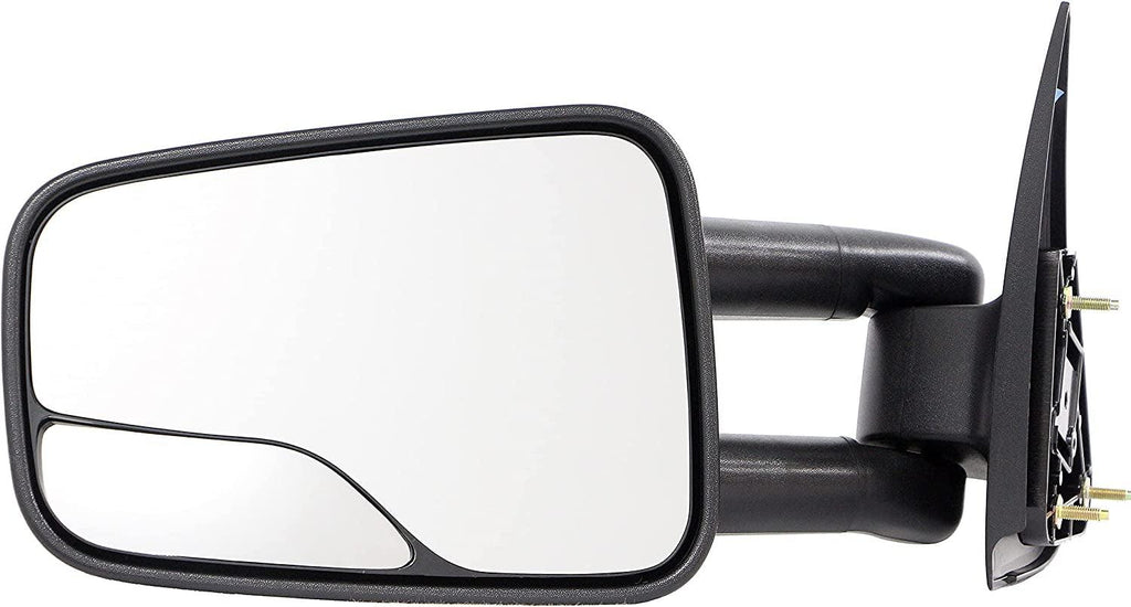 Dorman 955-074 Driver Side Manual Door Mirror - Folding Compatible with Select Cadillac / Chevrolet / GMC Models, Black
