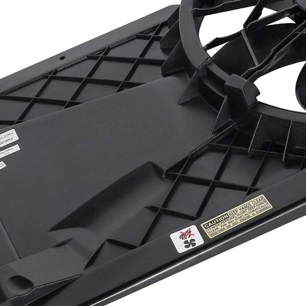 OEM-RF-0217 Factory Style Radiator Cooling Fan Assembly Cooling Efficiency Improved Direct Replacement, Black [Compatible with 04-09 Mazda 3 Fits 2. 0L 2. 3L 2. 5L Engines]