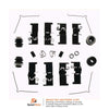 Carlson Disc Brake Hardware Kit for Es300H, ES350, Avalon, Camry 13625Q