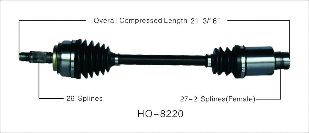 HO-8220 CV Axle Shaft