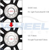 WHEEL CONNECT Hub Centric Rings, 87.1 to 77.8, Set of 4,Aluminium Alloy Hubrings,O.D:87.1Mm I.D 77.8Mm. A