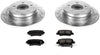 K5381 Rear Z23 Carbon Fiber Brake Pads with Drilled & Slotted Brake Rotors Kit