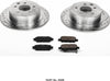 K098 Rear Z23 Carbon Fiber Brake Pads with Drilled & Slotted Brake Rotors Kit