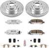 K219-26 Rear Z26 Carbon Fiber Brake Pads with Drilled & Slotted Brake Rotors Kit