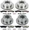 KOE5466 Autospecialty Front and Rear Replacement Brake Kit-Oe Brake Rotors & Ceramic Brake Pads