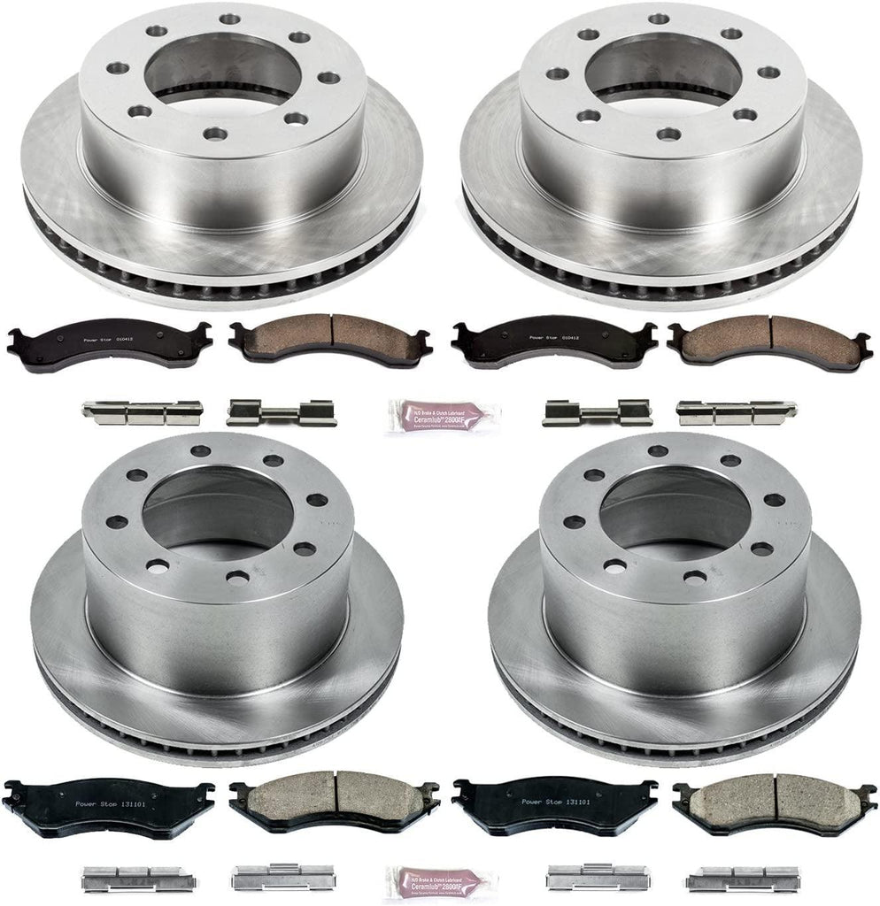 KOE5466 Autospecialty Front and Rear Replacement Brake Kit-Oe Brake Rotors & Ceramic Brake Pads