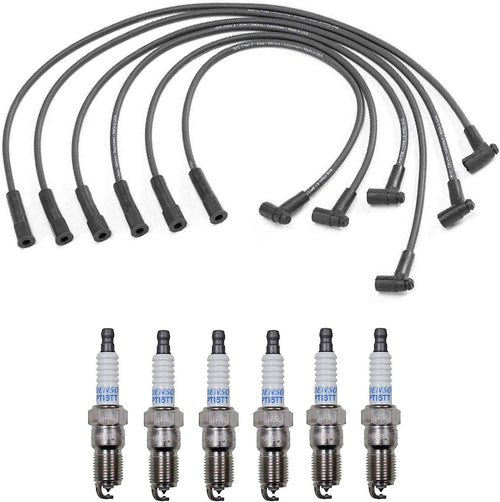Denso Wire Set 7Mm & 6 Platinum TT Spark Plugs .04 Kit for Chevy Pontiac 3.8L V6