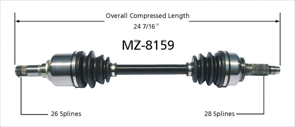 MZ-8159 CV Axle Shaft