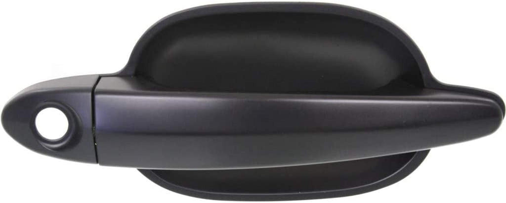 for BMW 545I Exterior Door Handle Front Driver Side Primed Black 2004-2005 | W/Key Hole| Trim: Base