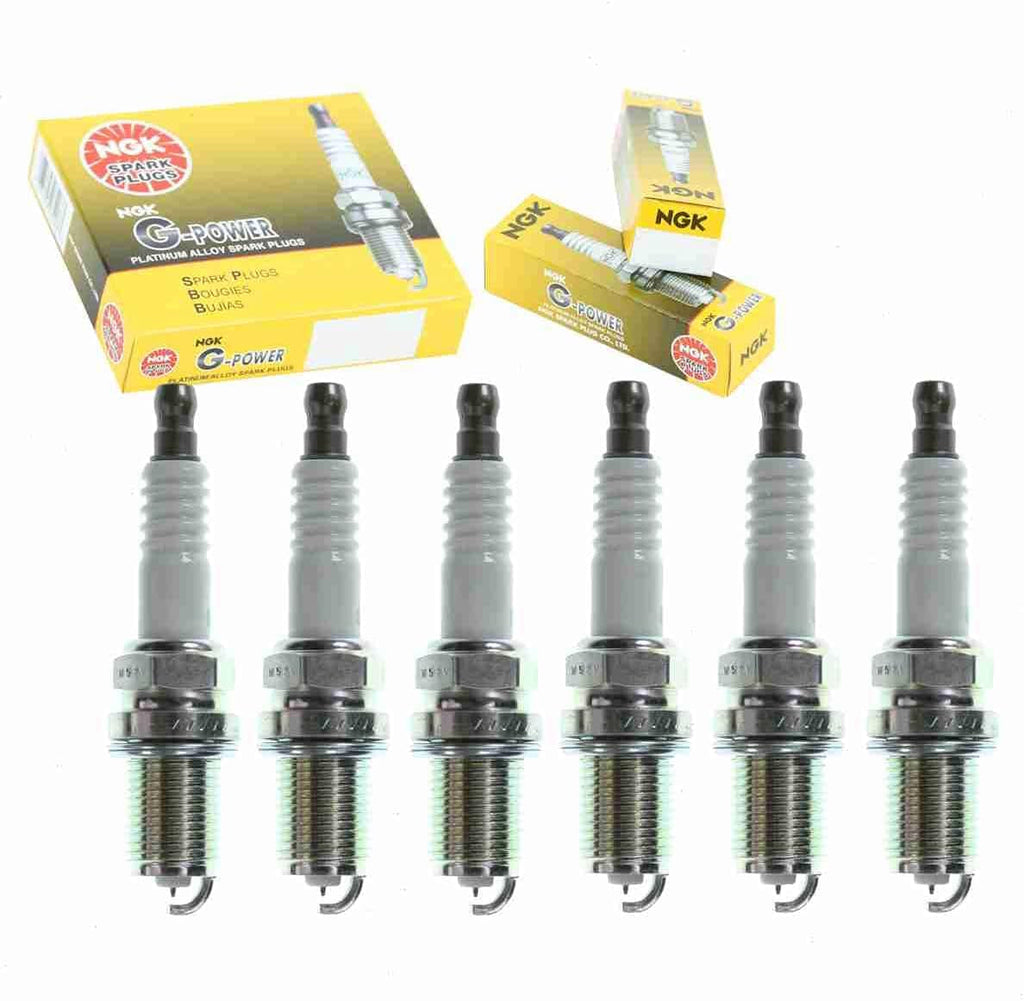 6 Pc NGK G-Power Spark Plugs Compatible with Nissan 300ZX 3.0L V6 1990-1996