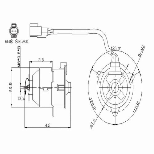 Engine Cooling Fan Motor