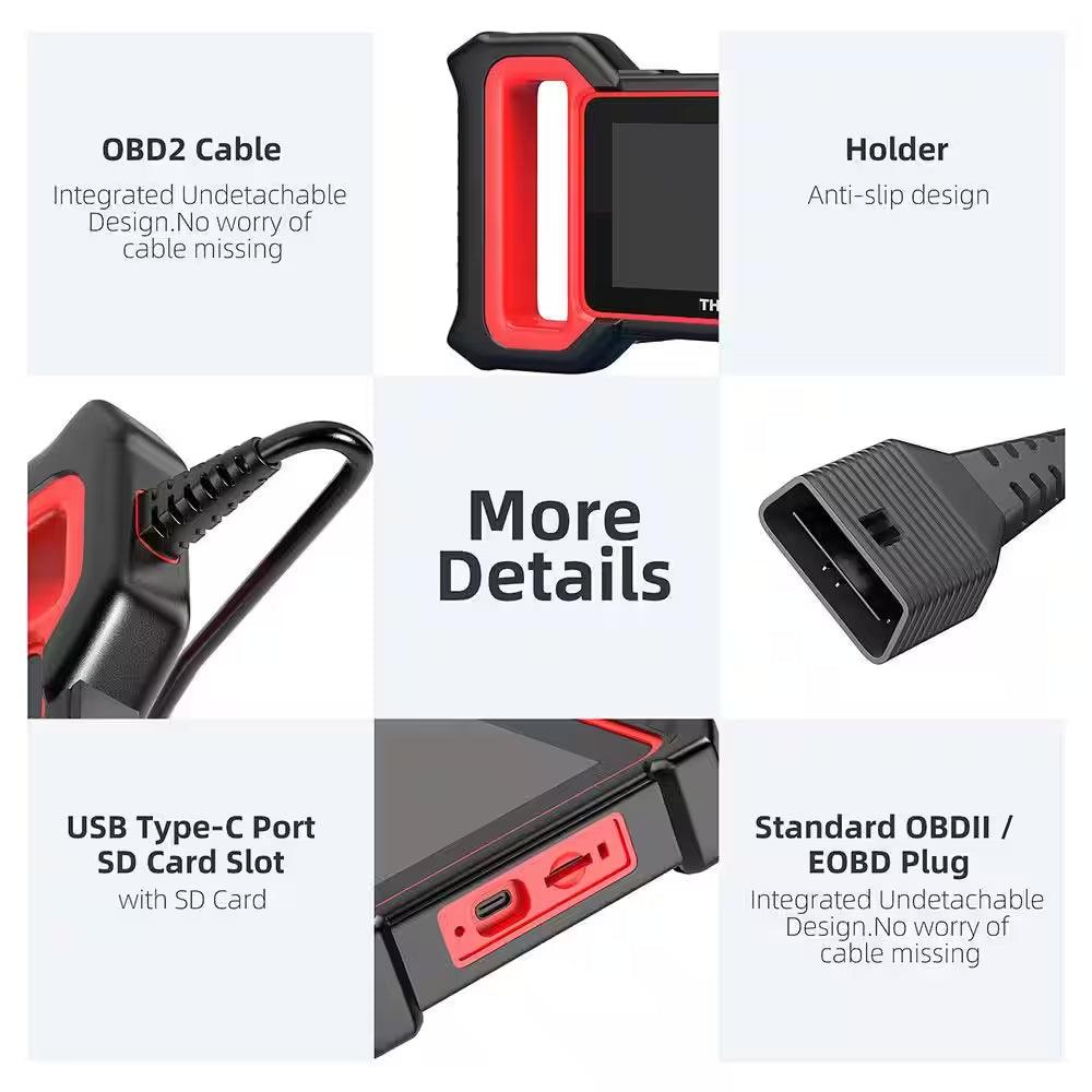 5 In. OBD2 Scanner Tablet Car Code Reader Vehicle Diagnostic Tester Tool THINKSCAN plus S7