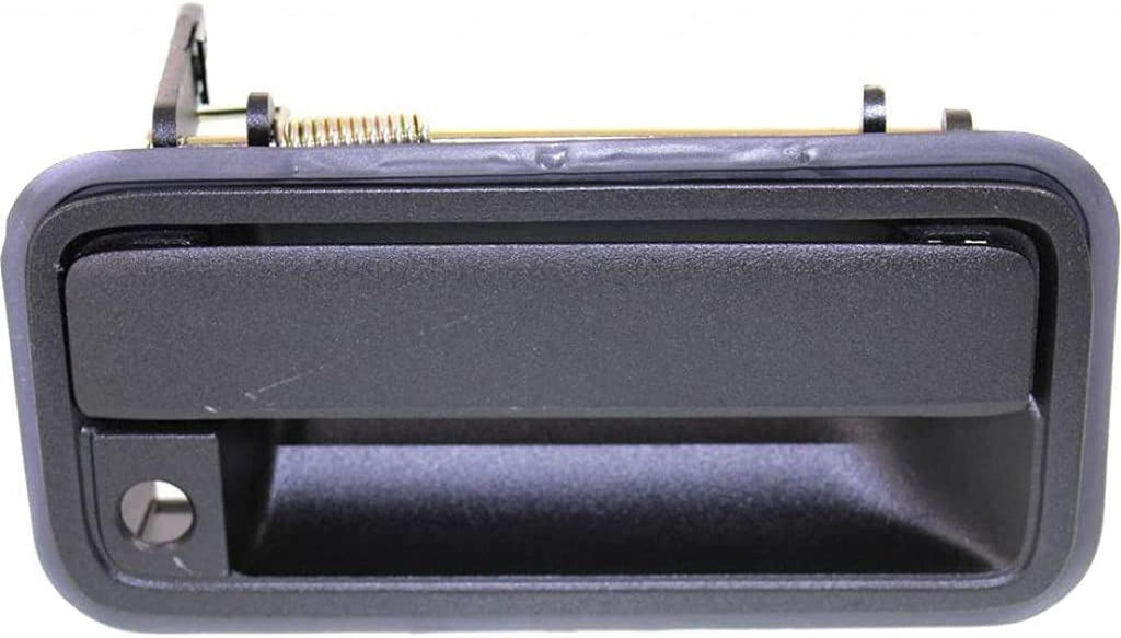 for Chevy C2500 Suburban Exterior Door Handle Rear - Back Door Textured Black 1992-1994 | with Key Hole | Trim: Base/Silverado | GM1915121 | 15991778