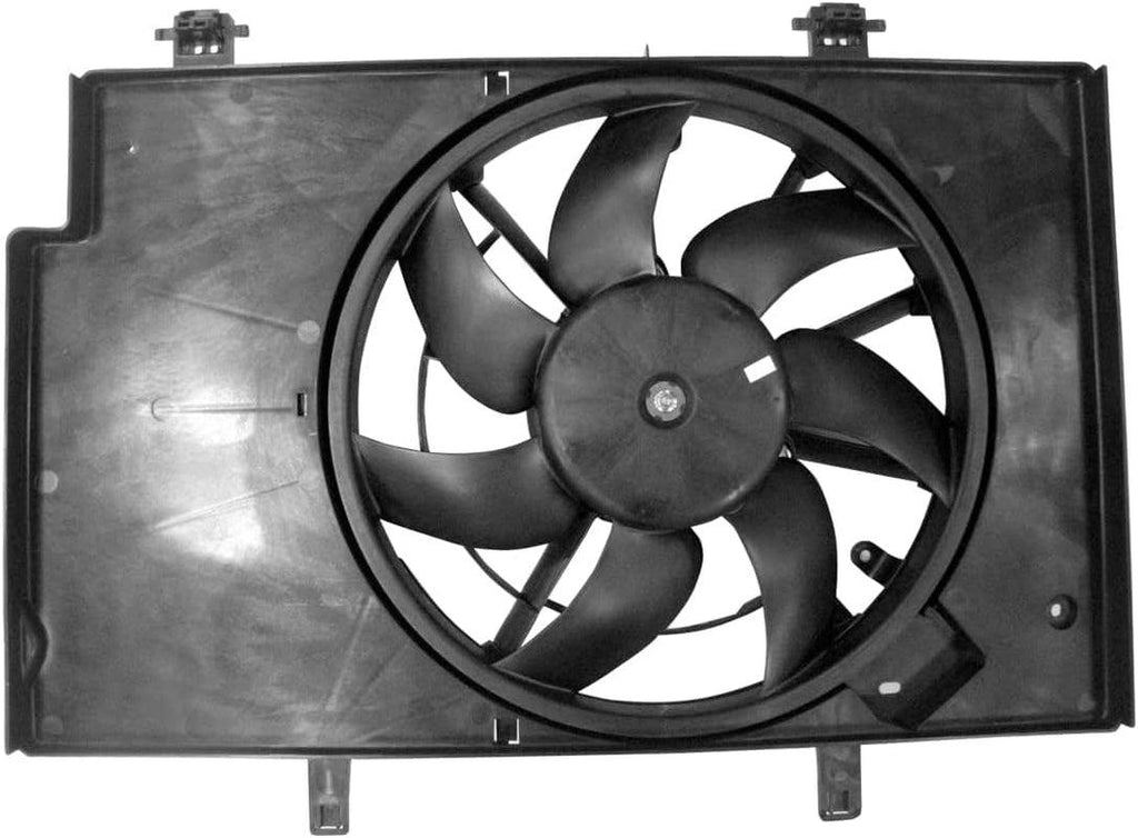 622500 Replacement Cooling Fan Assembly Compatible with Ford Fiesta , Black