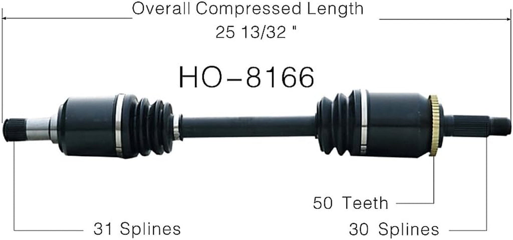 HO-8166 CV Axle Shaft