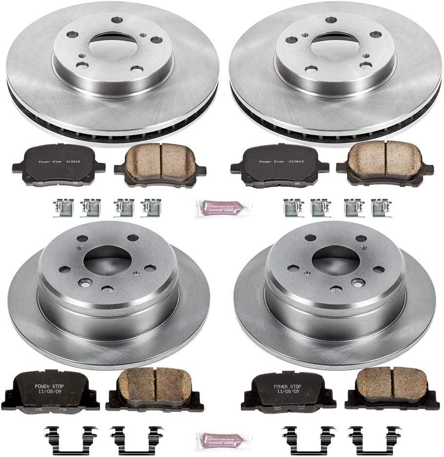 KOE1061 Autospecialty Front and Rear Replacement Brake Kit-Oe Brake Rotors & Ceramic Brake Pads