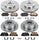 KOE1061 Autospecialty Front and Rear Replacement Brake Kit-Oe Brake Rotors & Ceramic Brake Pads