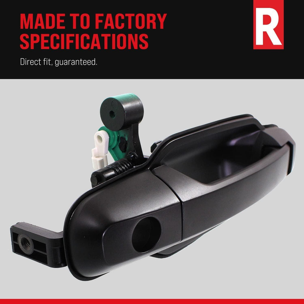 Front, Driver and Passenger Side Exterior Door Handle Set of 2 Compatible with 2013-2016 Toyota RAV4