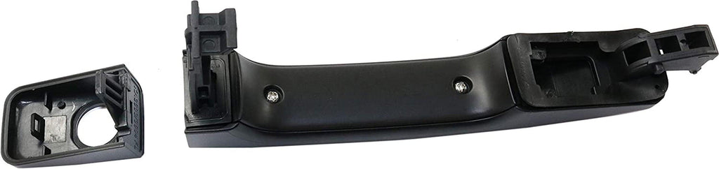 Exterior Front Door Handle Compatible with KIA Soul 2014-2018 LH Primed Black with Cover and Keyhole