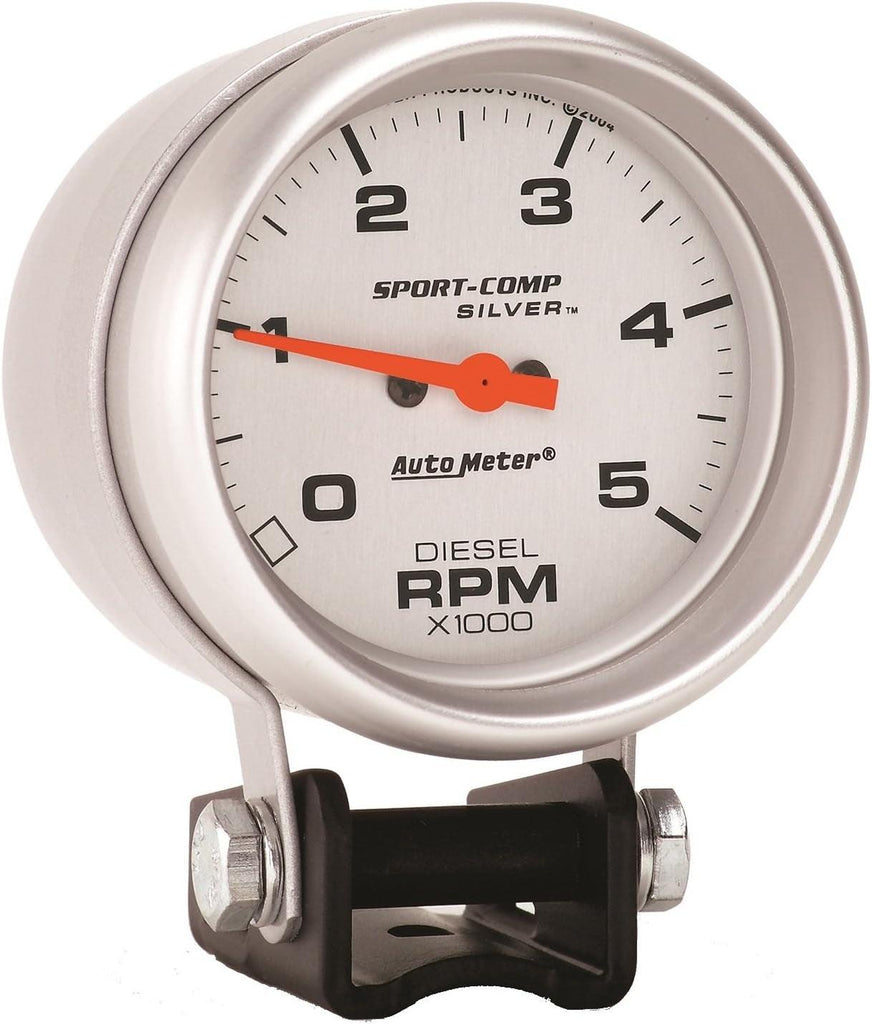 3788 Sport-Comp Silver Mini Tachometer 2.625 In.