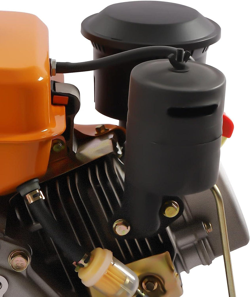 196CC Diesel Engine 2.2KW Single Cylinder Diesel Motor 3000 RPM Air Cooling Vertical Engine Manual Start for Agricultural Production (Orange)