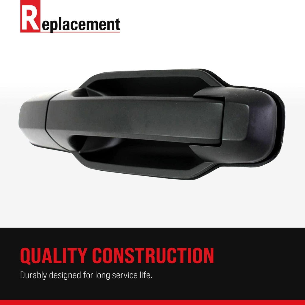 Front, Driver and Passenger Side Exterior Door Handle Set of 2 Compatible with 2013-2016 Toyota RAV4