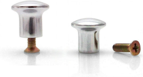 27363 Retro Machined Chrome Knob with Hardware