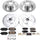 K8009 Front and Rear Z23 Carbon Fiber Brake Pads with Drilled & Slotted Brake Rotors Kit