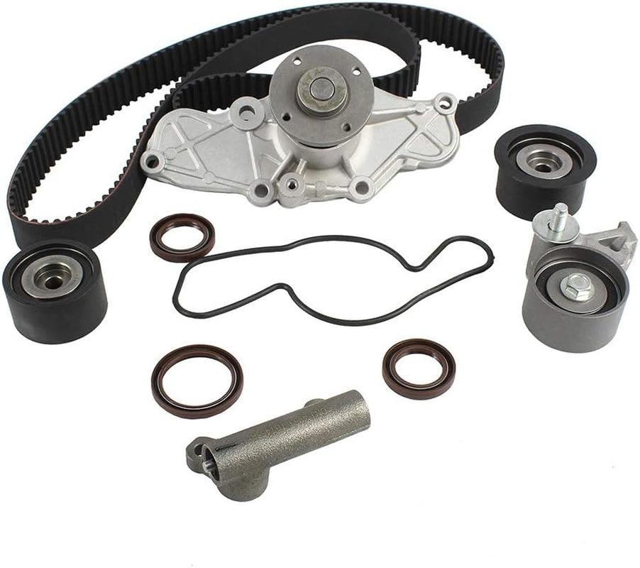 DNJ TBK455WP Timing Belt Kit with Water Pump for 1993-2002 / Ford, Mazda / 626, Millenia, MX-3, MX-6, Probe / 1.8L, 2.5L / DOHC / V6 / 24V / 152Cid, 1845Cc, 2497Cc