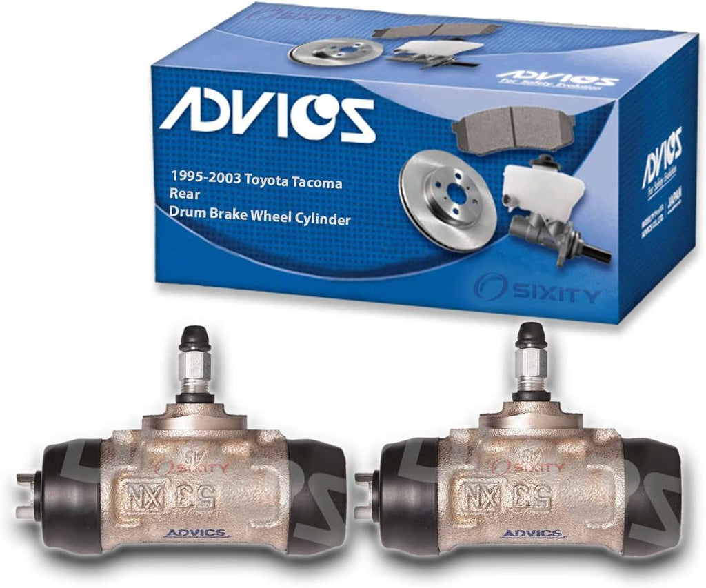 2 Pc ADVICS Rear Drum Brake Wheel Cylinders Compatible with Toyota Tacoma 1995-2003