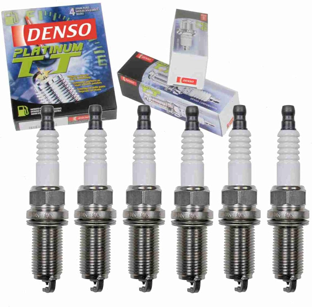 6 Pc DENSO Platinum TT Spark Plugs Compatible with Infiniti FX35 3.5L V6 2004-2008