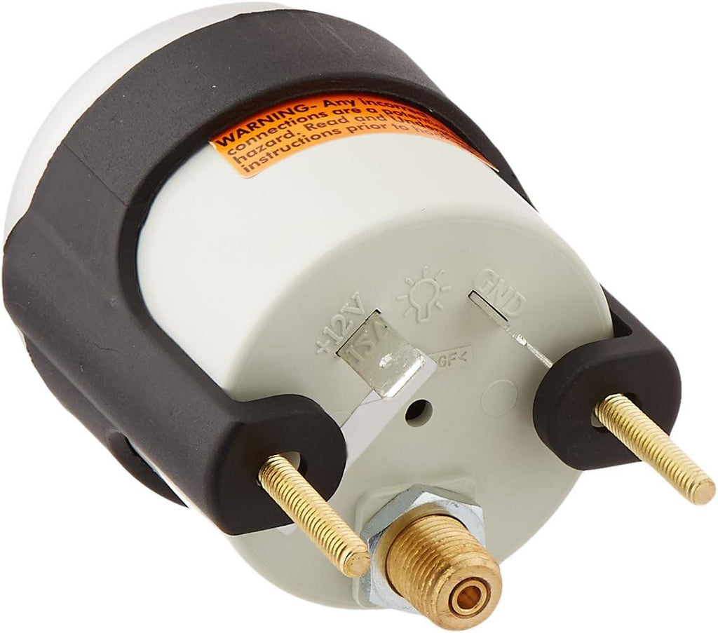 4907 Ultra-Lite II 2-1/16" 30 In. Hg/20 PSI Mechanical Vacuum/Boost Gauge