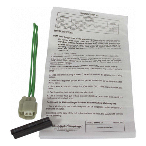 Motorcraft Wheel Speed Sensor Connector