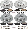 KOE2441 Autospecialty Front and Rear Replacement Brake Kit-Oe Brake Rotors & Ceramic Brake Pads