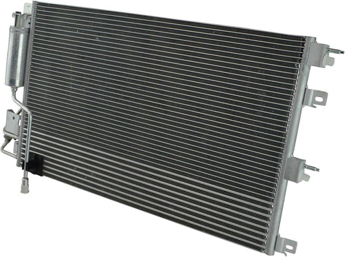 AC Condenser A/C Air Conditioning W/Transmission Oil Cooler for Ford Focus